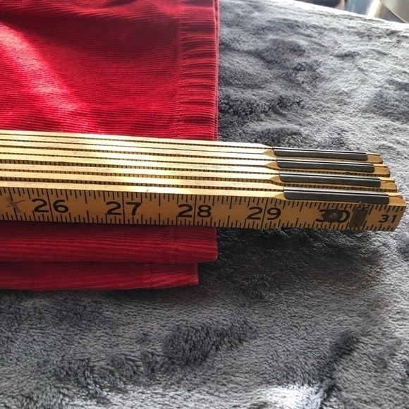 LANDS End Red Corduroy pants size 12 Fit 1 - Picture 10 of 11